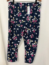 New Terra Sky Women Plus Floral Capri Leggings Super soft Size 1X Mid rise