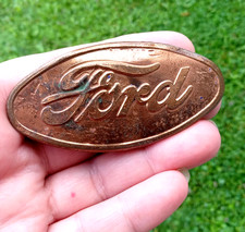 Original Antique 1928-1931 Ford Model A Radiator Shell Emblem Badge Nameplate