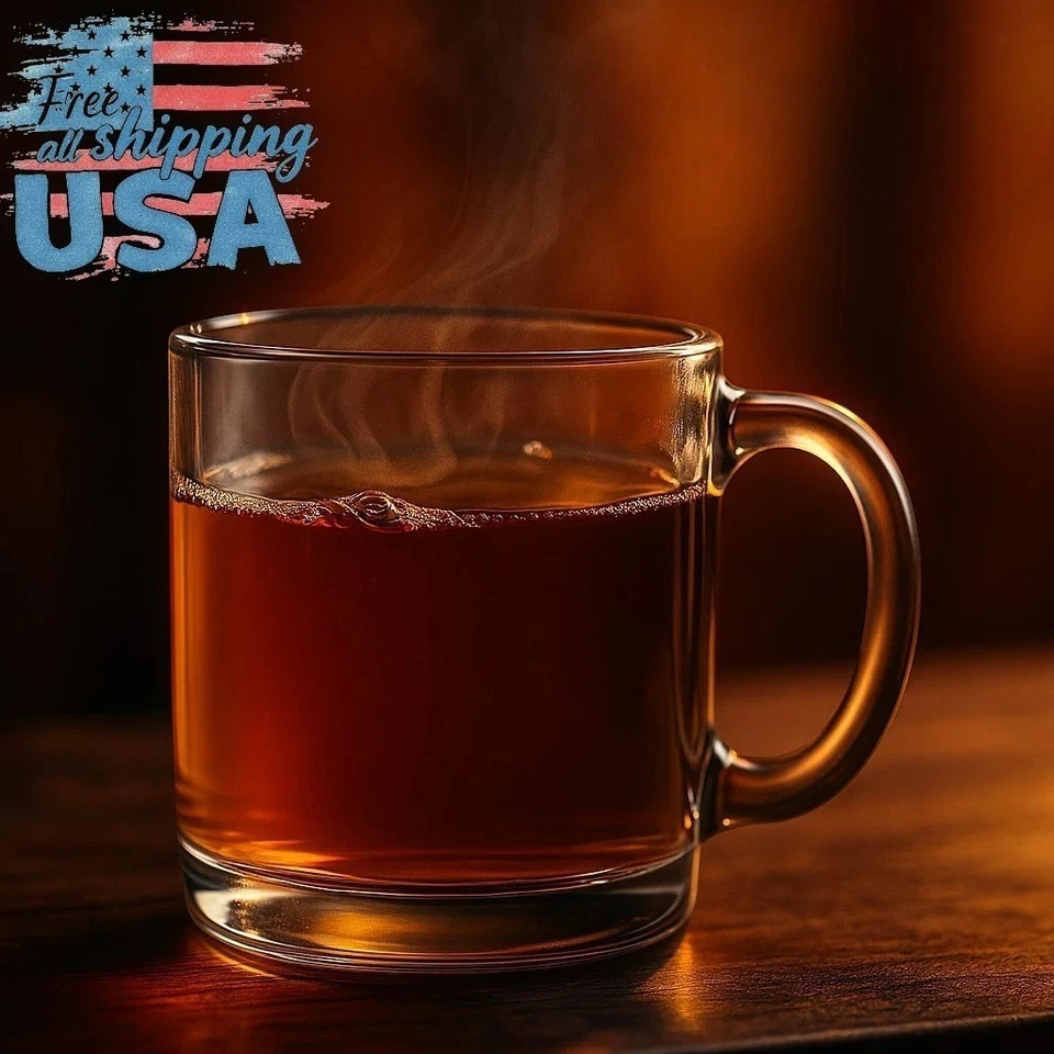 Стеклянные кружки Libbey Robusta с ручкой для чайных и кофейных чашек 13 унций (набор из 4) - Изображение 4 из 4