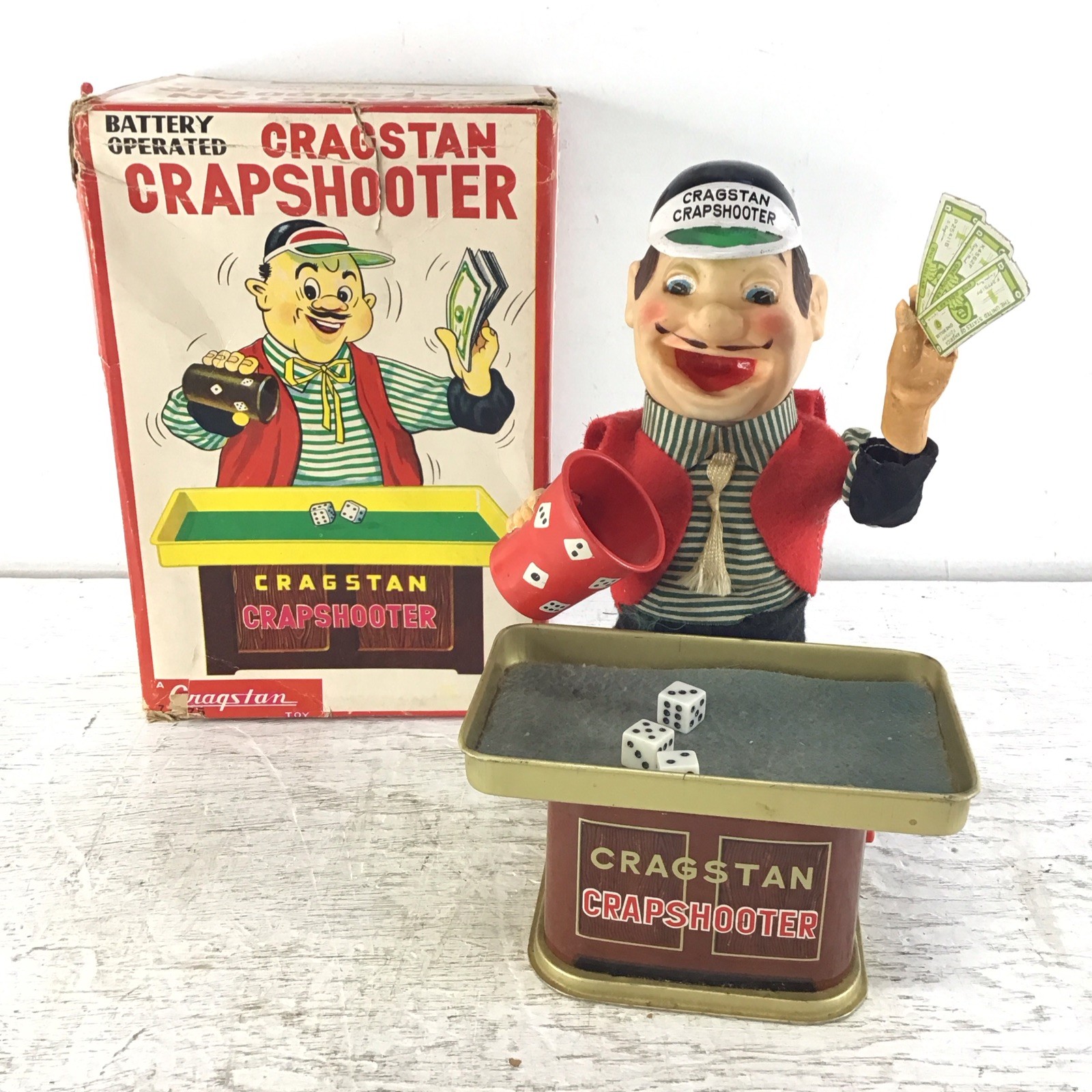 Vintage 1960's Cragstan 71575 Battery Powered Crapshooter Tested WORKS Video!