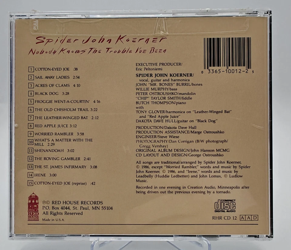 Spider John Koerner SIGNED Nobody Knows Trouble I’ve Been 1986 Red House Blues - Изображение 2 из 4
