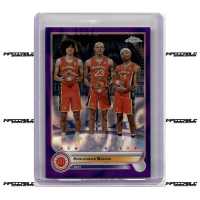2022 Topps McDonald's A/A Purple #65 Anthony Black Nick Smith Jordan Walsh /299