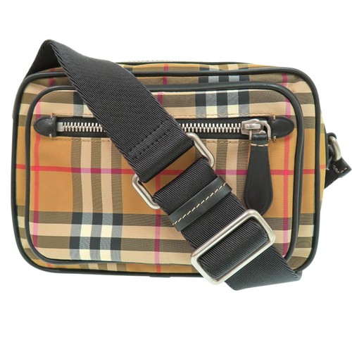 Burberry Vintage Nova Check Body Bag 8010152 Nylon Beige 1374 BURBERRY