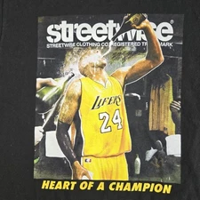 Streetwise Kobe Bryant Shirt Mens Medium Black Crew Neck Heart Of A Champion