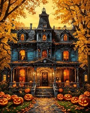 Halloween Paint by Numbers Kit 16 x 20 Inch DIY Adult Craft