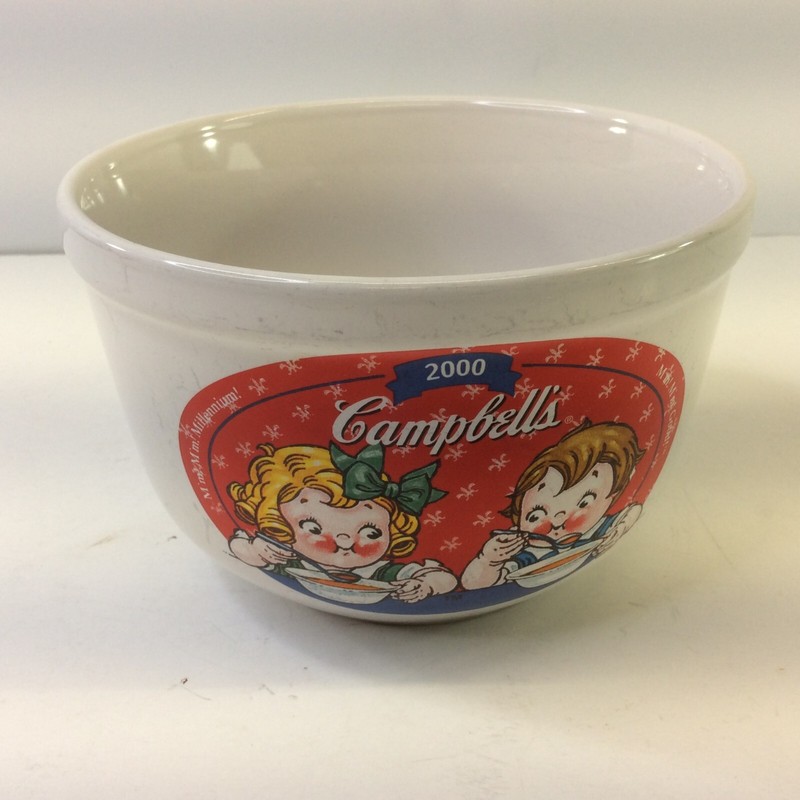 Campbell’s Kids 2000 Millennium Houston Harvest White Soup Bowl Cup