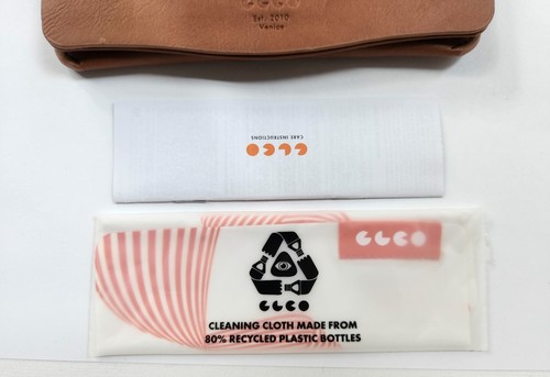 Estuche para gafas Garrett Leight gafas de sol cuero marrón suave - Imagen 4 de 4