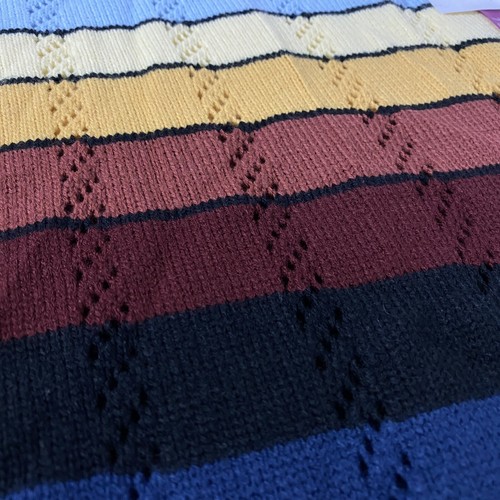 Shein Sweater Dress Womens Small Pointelle Knit Striped Midi Long Puff Sleeve - Picture 14 of 17