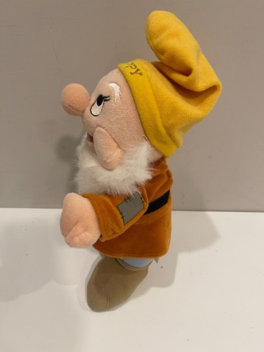 VTG Disney Snow White and the Seven Dwarves Happy 12" Dwarfs Plush Stuffed Toy - Picture 4 of 5