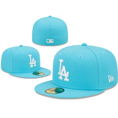 Los Angeles Dodgers Hat Fitted Cap Unisex Adult Baseball Hat Flat Brim Hat Cap - Picture 9 of 16