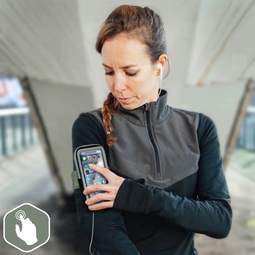 Sport Armband Smartphone up To 6.1'' Function Tactile Wallet Waterproof Black - 第 5/5 張圖片
