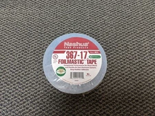 Nashua 367-17 FoilMastic Butyl Rubber Sealant Tape: 3 in. x 100 ft. (Silver)