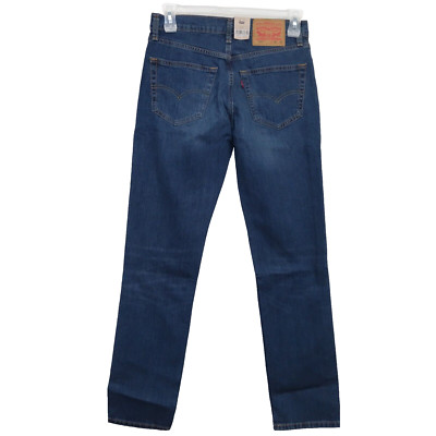 Levi's Mens 511 1163 Skate Medium Blue Stretch Slim Fit Denim Jeans Size 30 x 32