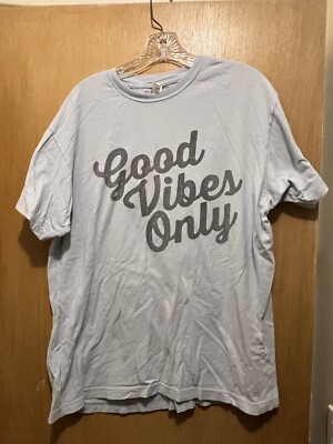 Good Vibes Light Blue T Shirt 