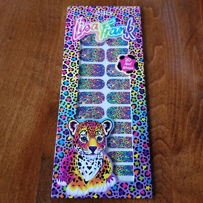 Orly x Lisa Frank retro 20 Nail Wraps Hunter Cheetah new sealed cartoon animal