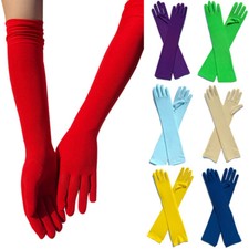Festival Dance Gloves Long Arm Sleeve Cosplay Mittens Driving Glove Sunscreen US