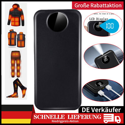Powerbank 50000mAh Akku Ladegerät USB 5V Für Beheizbare Weste Jacke Heizweste