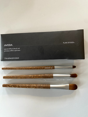 Aveda Flachs Sticks Spezialeffekte Make-up Pinsel Set NEU Originalverpackt