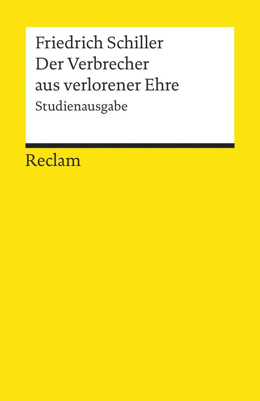Thumbnail - Der Verbrecher Aus Verlorener Ehre Friedrich Schiller