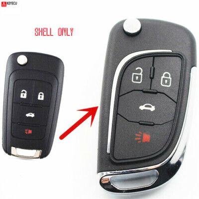 Modify Remote Key shell Case Fob 4Butto for Chevrolet Equinox Camaro Cruze Spark