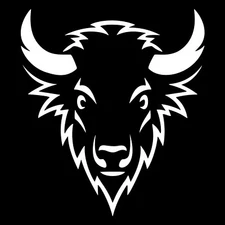 Buffalo Head Rendering Graphic Vinyl Decal Car Truck Tablet Laptop Notebook Mug