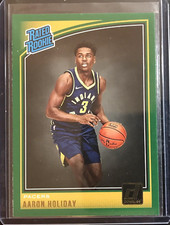 Aaron Holiday 2018-19 Panini Donruss Green Flood Rated Rookie #176 Pacers