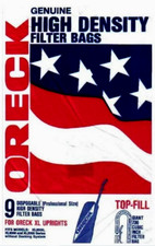 Oreck Vacuum High Density Filter Bags XL Uprights 9 Pack PK80009 Genuine Sealed