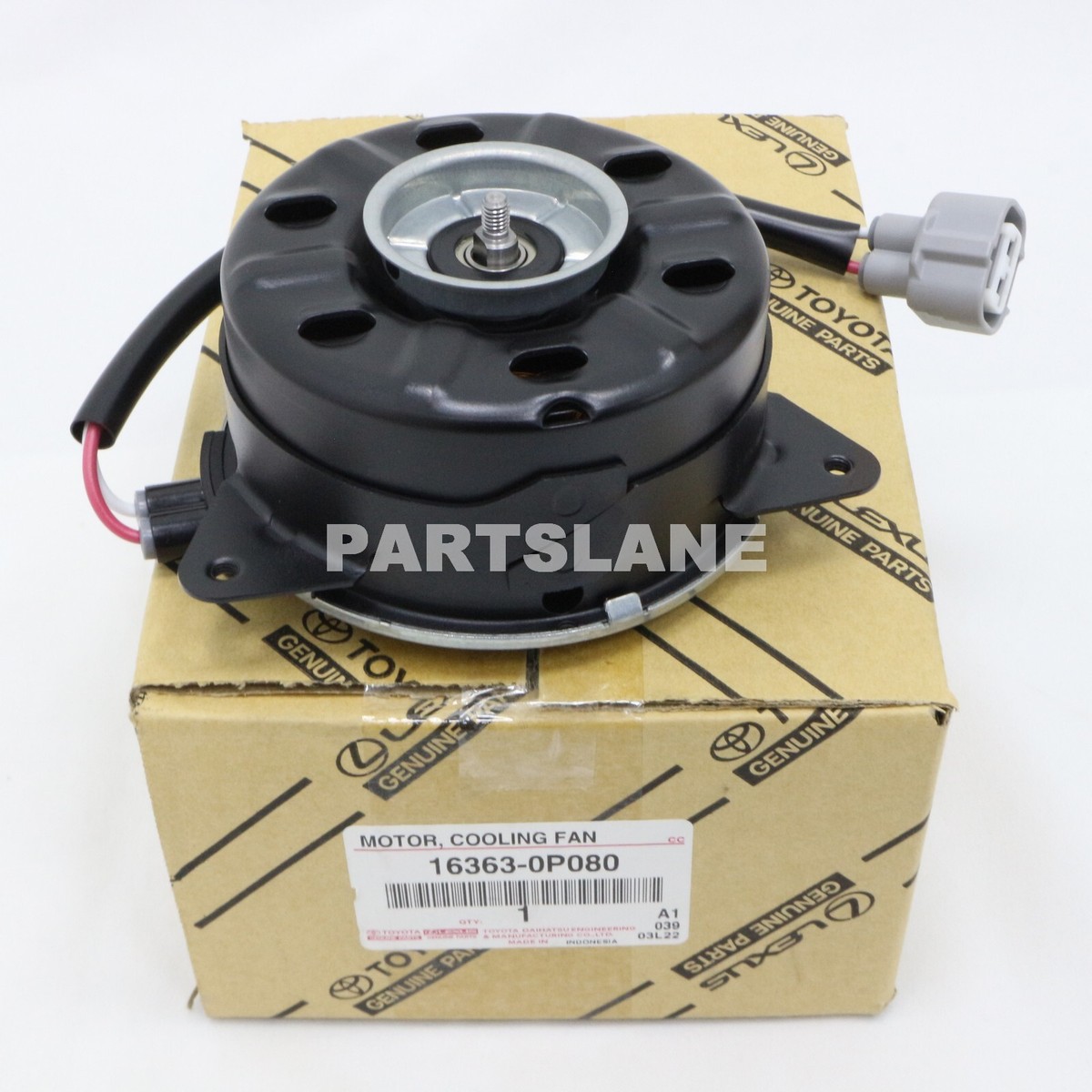 Genuine Toyota 16363-0p080 Motor Cooling Fan 163630P080 OEM for