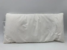 Pottery Barn Pillow Insert White 12" X 24" Lumbar Down Waterfowl Feather #1336