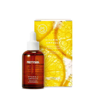 PRETTY SKIN Vitamin C Ampoule 50ml Brightening Ampoule Moisturizing Serum NEW
