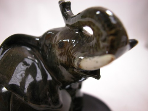 Sale e pepe elefante animale in miniatura porcellana con vassoio #SAP1102 chiusura - Foto 6 di 6