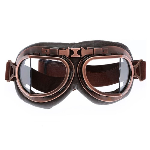 Vintage Motorcycle Goggles Leather ATV Racing Dirt Bike Motocross Racing Glasses - Picture 18 of 20