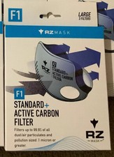 RZ Mask Filter F1 Active Carbon (3 Total Filters) All New Unused Free Shipping