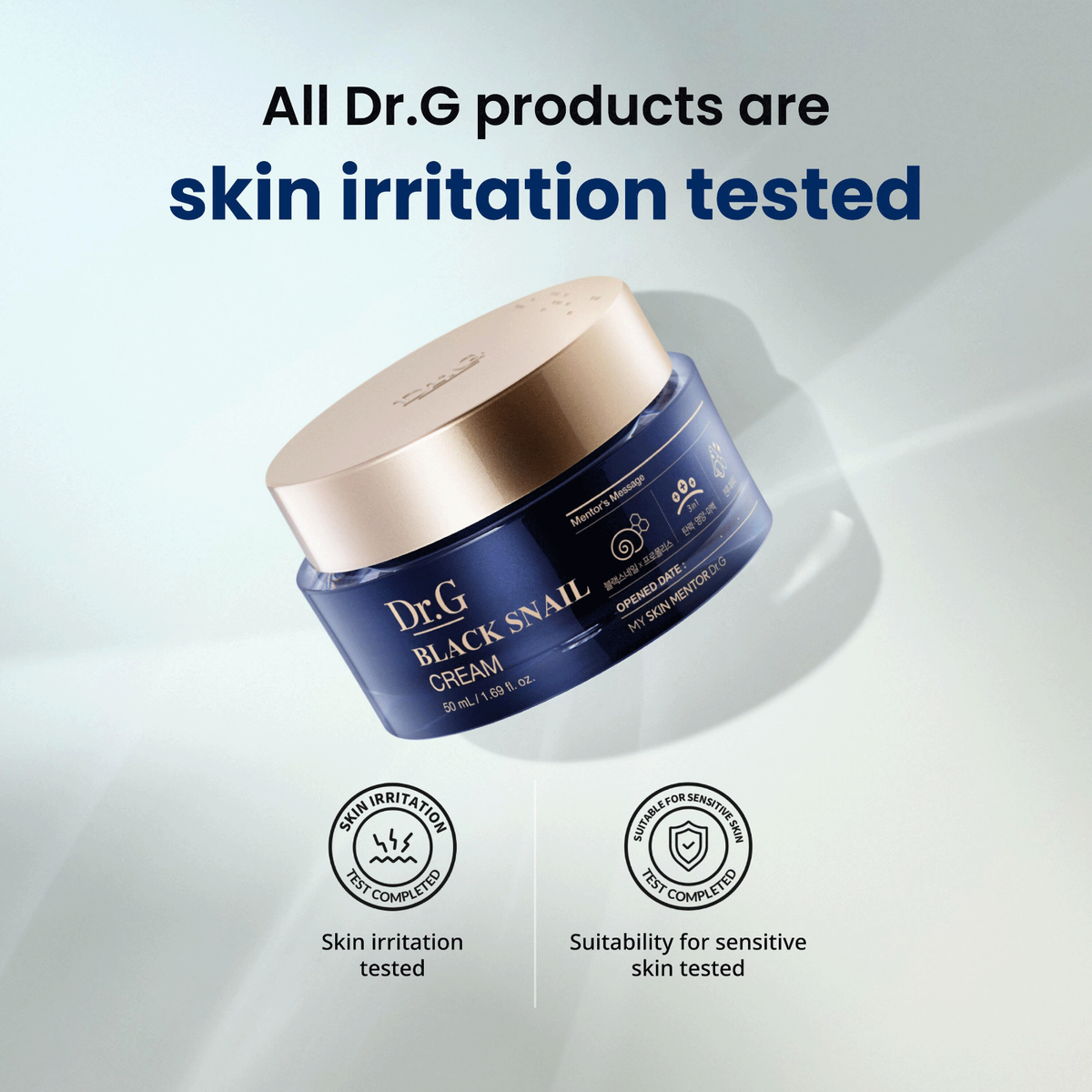 FREE GIFT) Dr.G Black Snail Cream 50ml – Korean Anti-Aging with