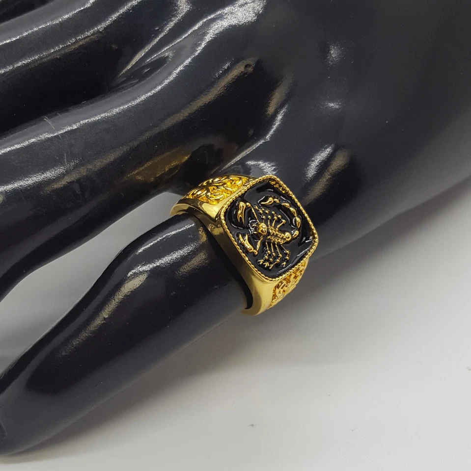 Fashion Ring Signet Stainless Steel 8mm Scorpio Scorpion Men/Women Size 6-13 #68 - Image 4 of 4