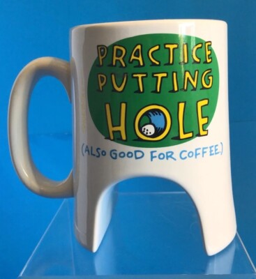 Shoe Box Mug Practice Putting Hole (Also Good For Coffee)