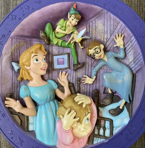 Disney Peter Pan Faith, Trust & Pixie Dust Collectible 3D Relief Limited Plate - Picture 2 of 8