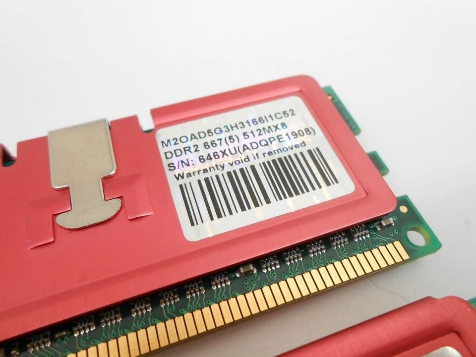 ADATA Vitesta DDR2 Desktop Shielded Ram Memory 1gb (2 x 512mb) PC2-5300s - Image 2 of 3