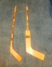 1970s Mylec Tony Esposito Mini Street Hockey-2 Hockey Sticks