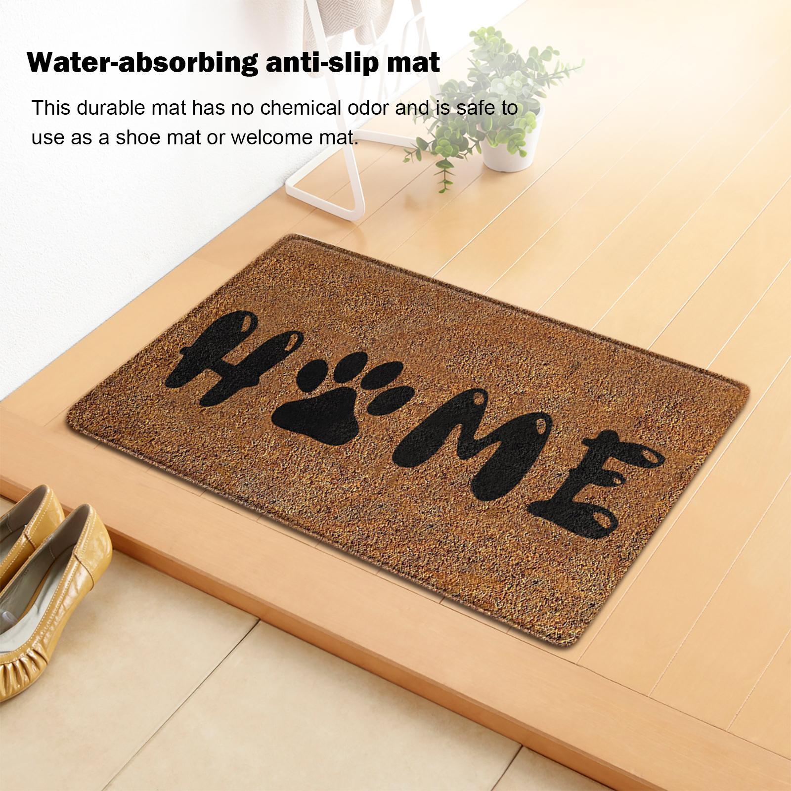 Cute Animal Letter Entrance Rugs NonSlip Front Doormats Indoor Outdoor
