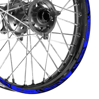 Blue W01B Wheel Rim Sticker Decal Tapes For Kawasaki KX 450 2020-2021