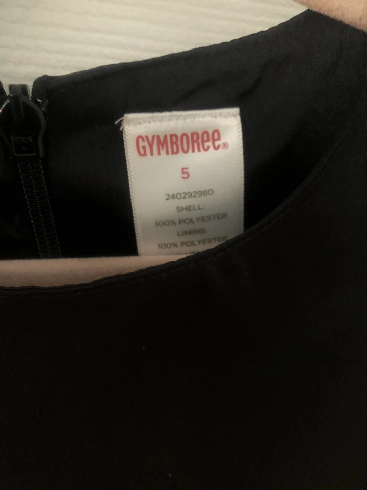 NEW Gymboree Holiday Dress-Girls Size 5-Navy Blue & Black -Tiered Ruffles-party - Image 4 of 4