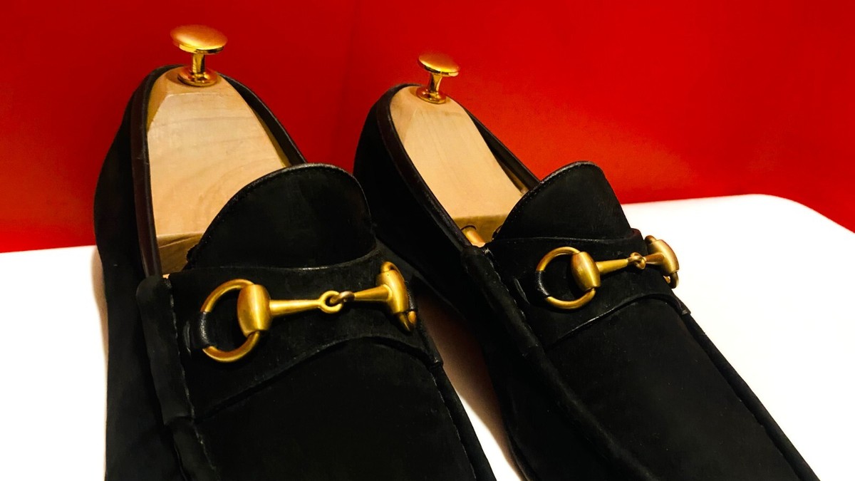 GUCCIパンプス ブラウン×ゴールド スエード 35C GUCCIパンプス ブラウン×ゴールド スエード 35C