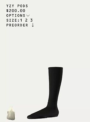 Yeezy Pods Black Size 1 Yzy Kanye West | eBay Yeezy Pods Black Size 1 Yzy Kanye West | eBay