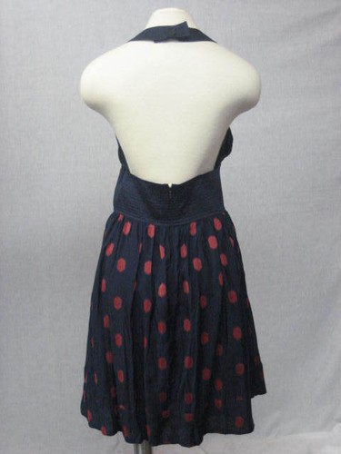 Mini Vestido FRENCH CONNECTION Halter Cintura Imperio 12 Nuevo con Etiquetas $158 - Imagen 3 de 5