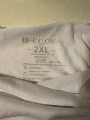 Men's Sz XXL Holloway Perfect Game Baseball White Long Sleeve