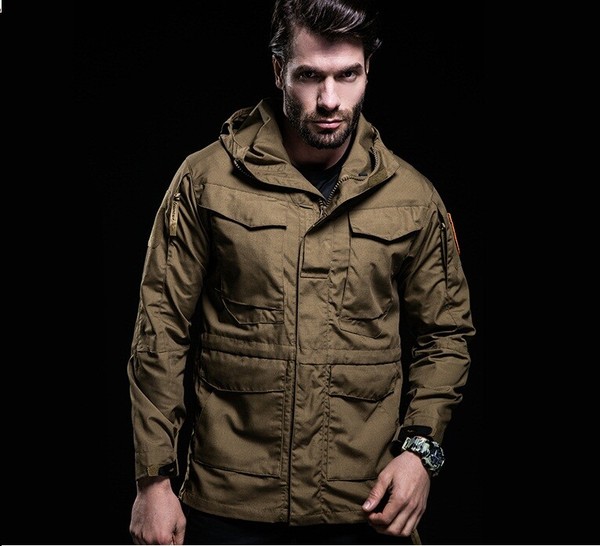 Chaqueta marron de buena calidad estilo TAD TAN M envio  24/48h
