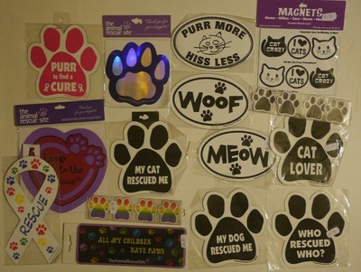 Kühlschrankmagnet - Katze, Hund, Tierrettungsstätte, The Greater Good, Pfotenabdruck - Auswahl