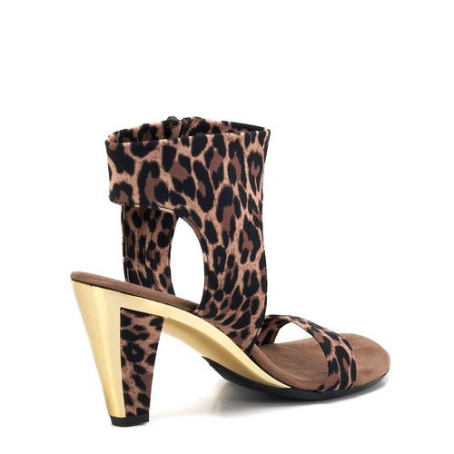 Onex Womens Showgirl-N Open Toe Sandal - Leopard, Size 5 NEW - Picture 4 of 5