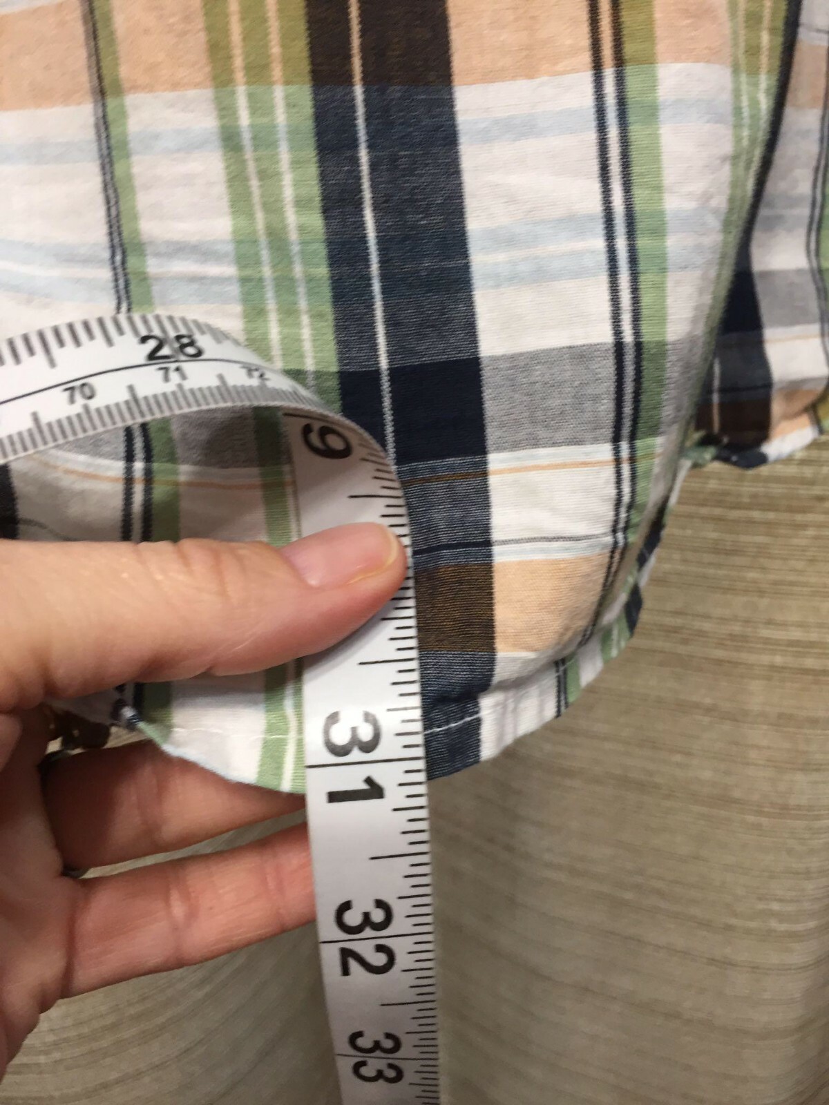 Plaid Polo Shirt Sz XL RN# 130273 